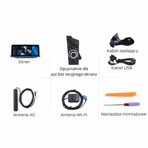 BMW Seria 1 1M E81/E87 Ekran Multimedialny 10.25 cala