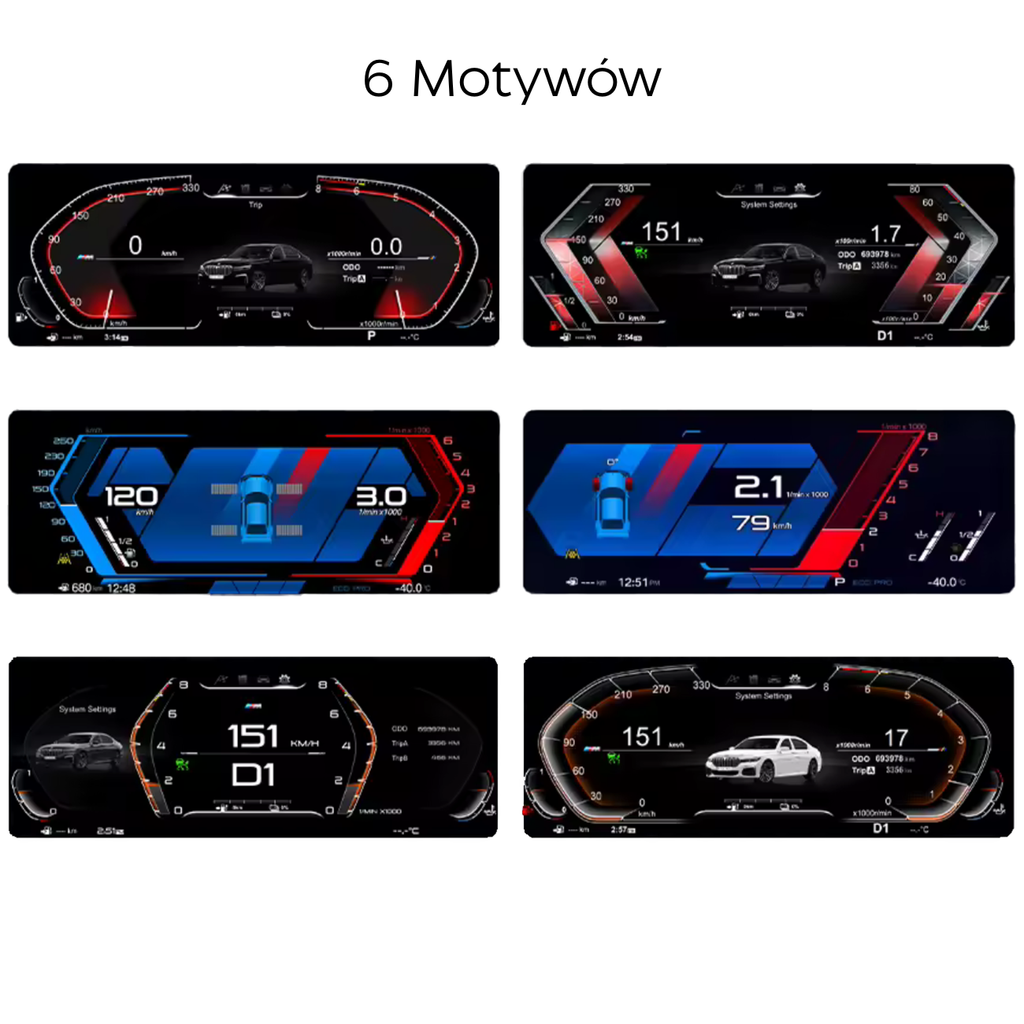 BMW Zegary Wirtualne E60/E61/E62/E63/E64